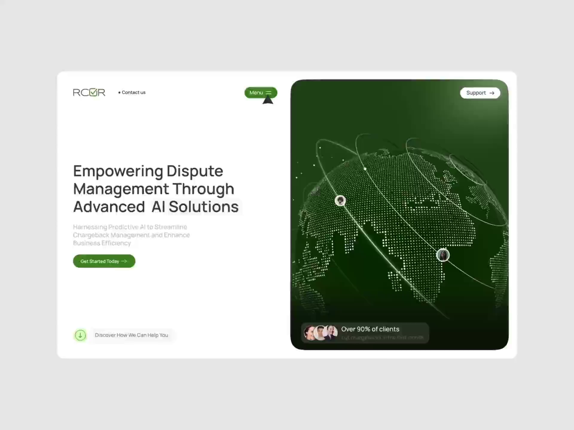 Example of Fintech Website Design