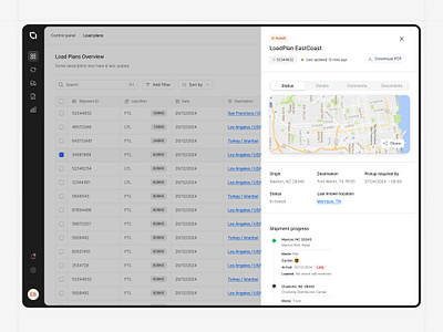 Shipping Information 🚚 dashboard design logo product design shipping ui user interface ux web design