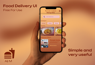 Food delivery UI branding delivery design food graphic design mobile ui