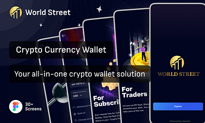 Crypto Currency Wallet () blockchain app blockchain ux crypto app crypto design crypto interface crypto trading appfigma ui crypto uix crypto ux crypto wallet ui defi app design figma figma design figma for fintech figma prototypes fintech ui mobile crypto app ui trends ui ux design ux for crypto