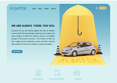 Designing a car insurance website. uiux