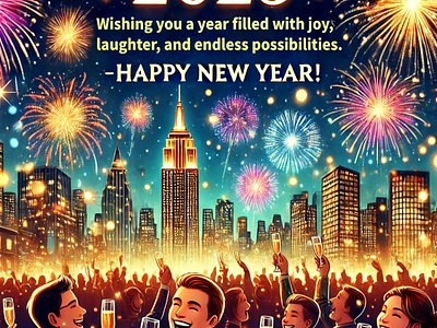 Happy New Year Post 2025 ads banner design branding design festival post graphic design happy new year post illustration instagram post logo photoshop poster design social media post thumbnail design ui web design