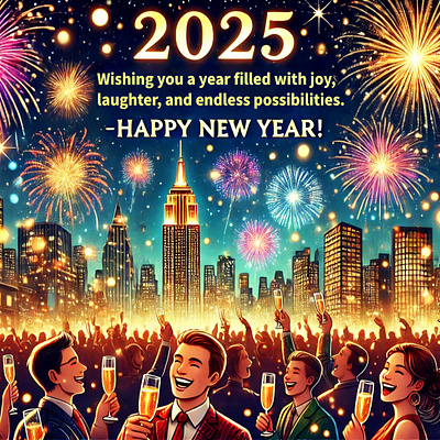 Happy New Year Post 2025 ads banner design branding design festival post graphic design happy new year post illustration instagram post logo photoshop poster design social media post thumbnail design ui web design