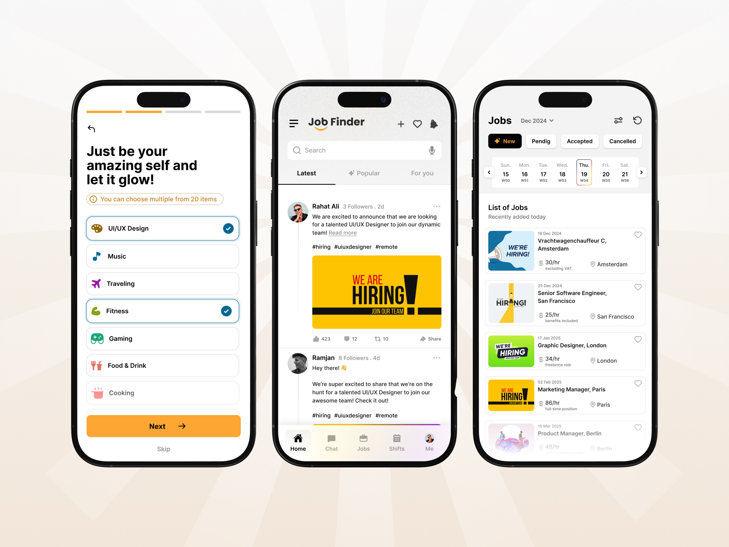 Example of App Design + Coding (I Os & Android) 