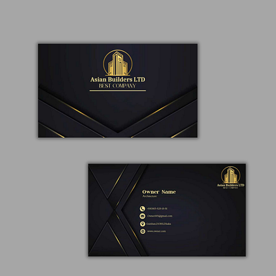 Business card design graphic design