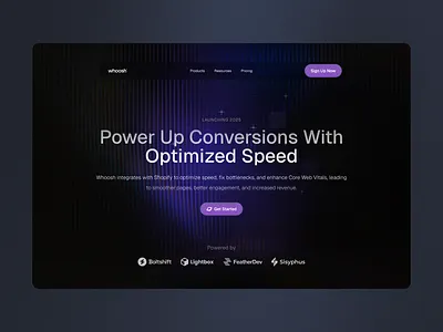 Chainwise | Shopify AI Landing page ai animation artificial intelligence darkmode design figma framer hero la landing landing page purple ui ux web design