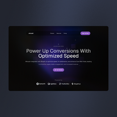 Chainwise | Shopify AI Landing page ai animation artificial intelligence darkmode design figma framer hero la landing landing page purple ui ux web design