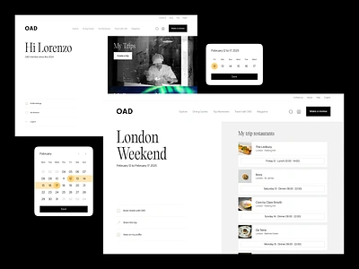 Culinary Trip Creation booking creation creative culinary dashboard design food minimal trip ui ux web website