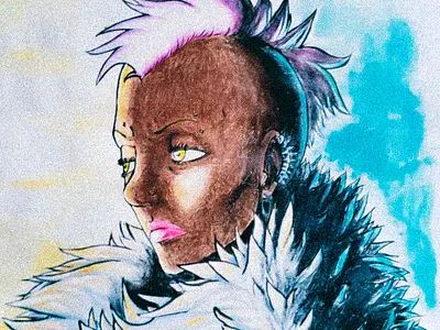 Aria anime character creation character design illustration mangá traditional art