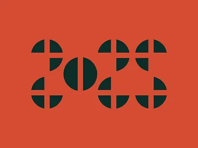 2025 2025 branding design graphic design icon illustration logo new year typography vector