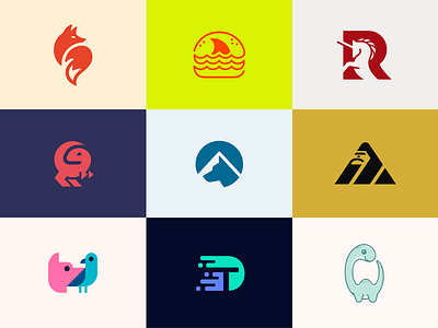 Best 9 Logos of 2024 animal logos best 9 dribbble bird brand branding burger clever logos cute logos dinosaur dog fox gorilla identity logo minimalist mountain simple logos smart logos tooth unicorn