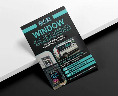 Flyer design for "EXO CLEAN" USA $75 USD banner design flyer design graphic design illustration logo design ui