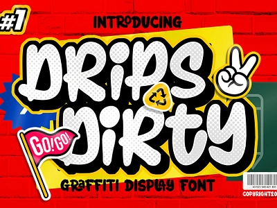 Drips Dirty Modern Marker Graffiti B apparel apparel fonts art fonts band bouncy fonts branding fonts bubble food graffiti groovy marker music poster sport sticker tshirt