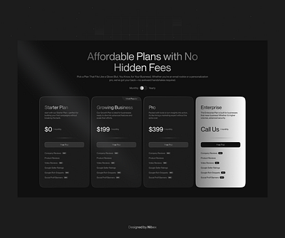 Pricing Plan Section🌟 dark mode dashboard design dashboard ui ecommerce design ecommerce website design figma gradient login page minimal minimalist design price pricing plan pricing plan section product design shadow ui ux website design