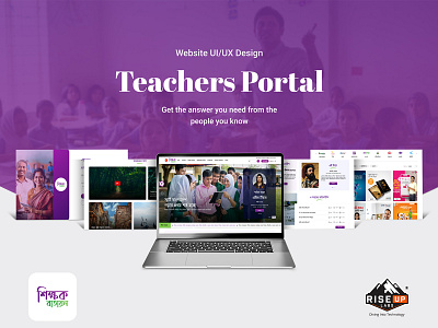 Teachers’ Portal education website website dashboard