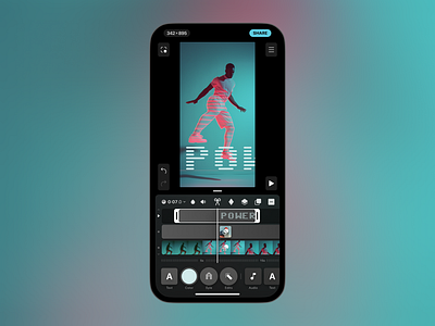 Protape app editor effect ios iphone minimal mobile pro text ui ux video video editor