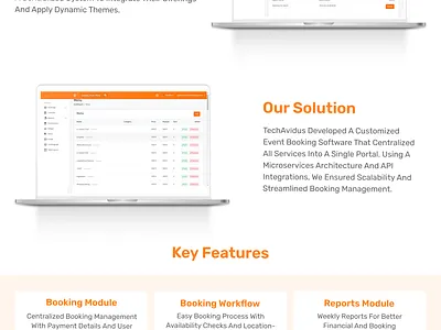 Event Booking Software custom software event booking