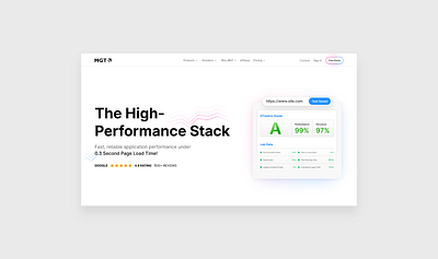 Tech Stack Hero Design gradient hero ui uiux web design