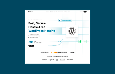 Wordpress hosting page design hosting ui ux web design web page website wordpress