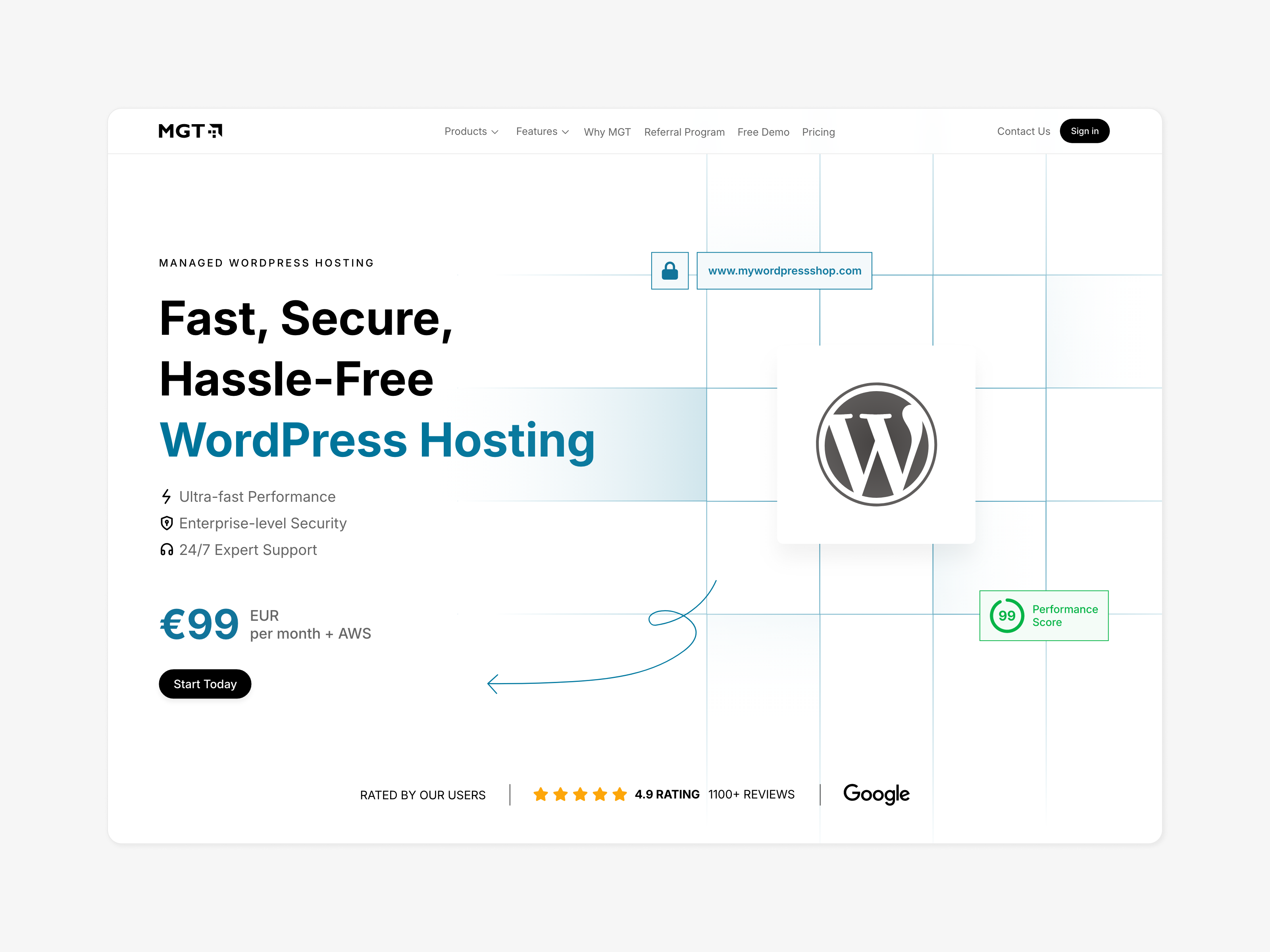 Wordpress hosting page design hosting ui ux web design web page website wordpress