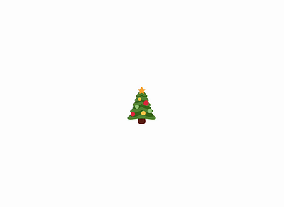 Simple Festive Tree Icon Animation animation flat icons illustration micro animation ui vector