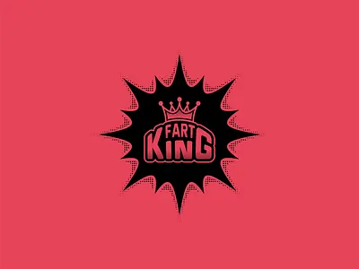 FartKing crown fart fart king king logo design mdmr creation whoopee cushions