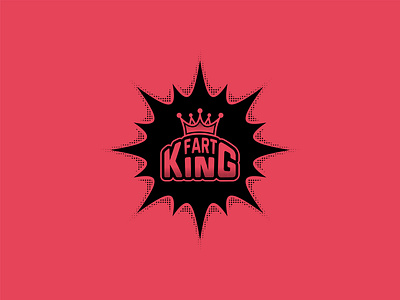 FartKing crown fart fart king king logo design mdmr creation whoopee cushions