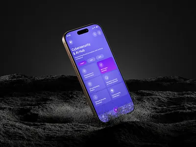 Cybersecurity & AI Hub App UI Design artificialintelligence cybersecurity design designinnovation ui ui design ui designer uiuxdesign