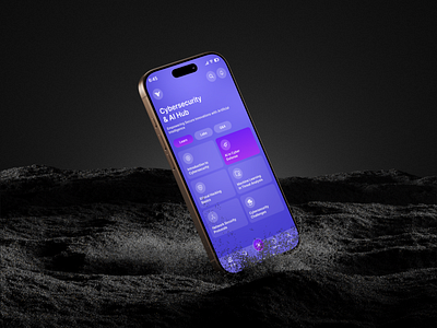 Cybersecurity & AI Hub App UI Design artificialintelligence cybersecurity design designinnovation ui ui design ui designer uiuxdesign