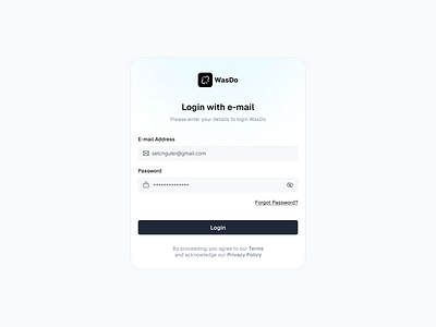 Login Screen card link shortener login page screen ui ux website