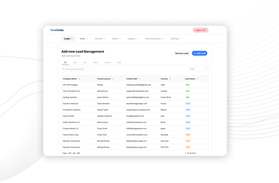 Lead management dashboard design graphic design mobile typography ui ux