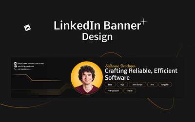 LinkedIn Banner or Cover Design branding design figma graphic design illustration profile design ui