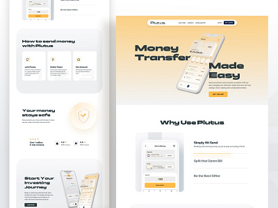 Landing page - Plutus. ai design home illustration inspiration ios landing page ml mobile product ui ux web website