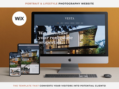 Wix Template for Real Estate Photographer aesthetic website booking website designer website luxury real estate modern website online portfolio professional website real estate website responsive design website photographer wix portfolio wix template wix website template