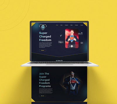 Super Charged Freedom Website branding design graphic design illustration logo design ui ux vector website design