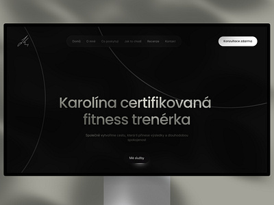 Full Web for fitness trainer about design development fitness trainer ui web