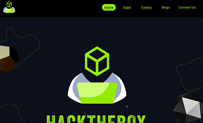 Hack The Box Website UI Design – Figma Showcase 3d animation herosection landingpage logo motion graphics parallax ui websitedesign