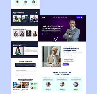 Business Consulting Website design branding figma graphic design ui ux