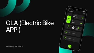 OLA Electric Bike App app branding design graphic design ui