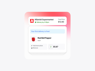 Stack Order Cards cart chart list mobile order orders shop stack store ui ux