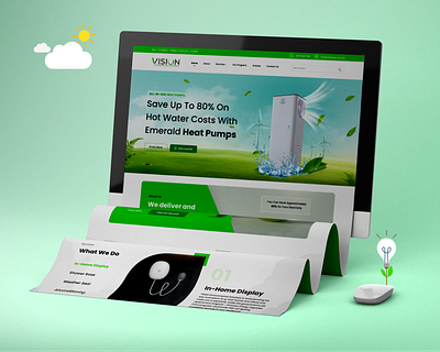 Vision Environmental Solutions Website branding design environment website graphic design illustration logo ui vector website design