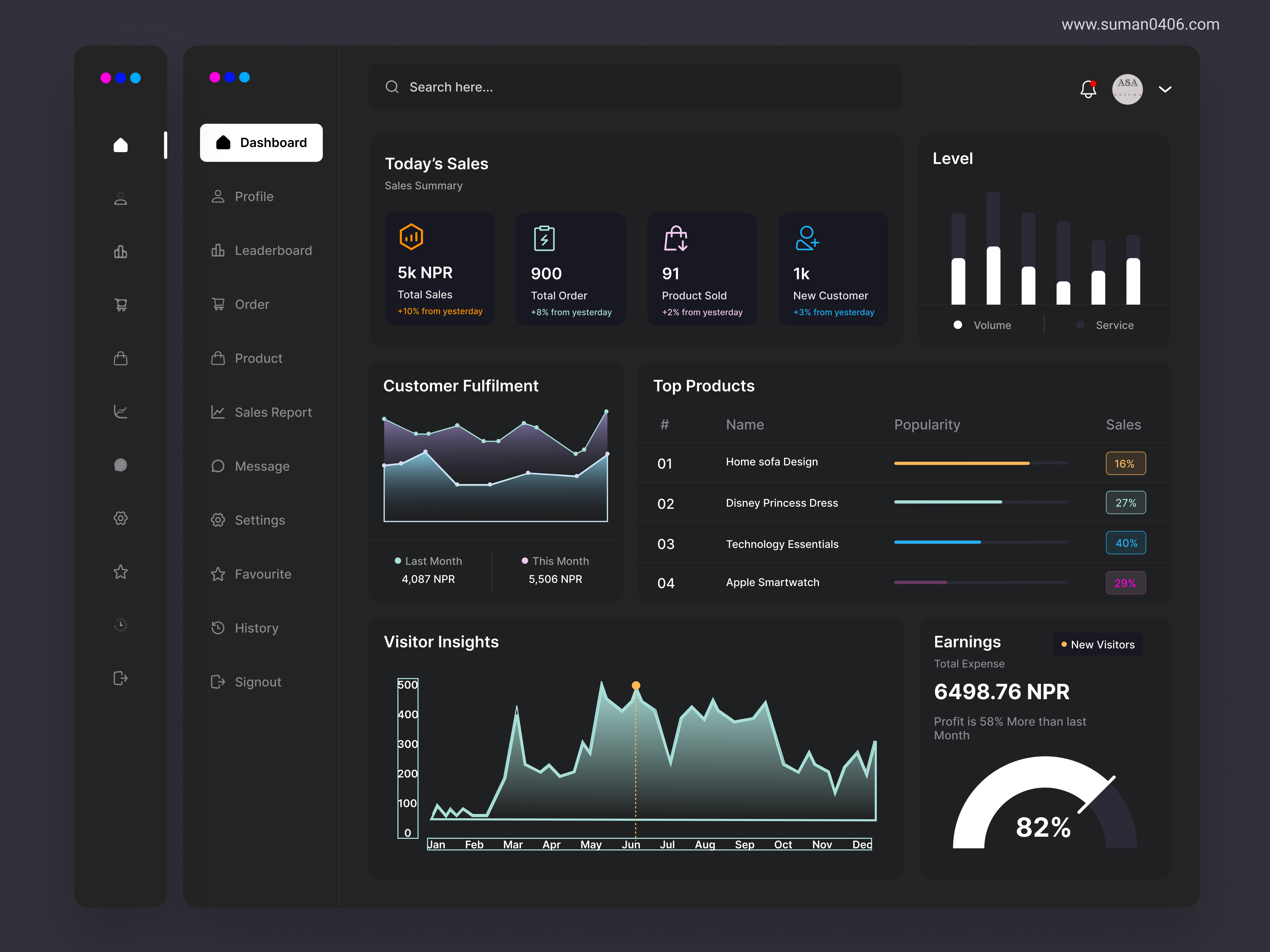 Example of Mobile App Design | Web App Design