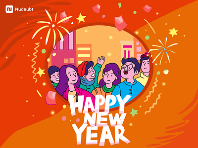 Happy New Year illustration celebrationdesign creativedesign designshowcase dribbbleartwork dribbblecommunity dribbbleshots graphicdesigninspiration happynewyear2025 holidayillustration illustrationart newyearillustration newyearvibes