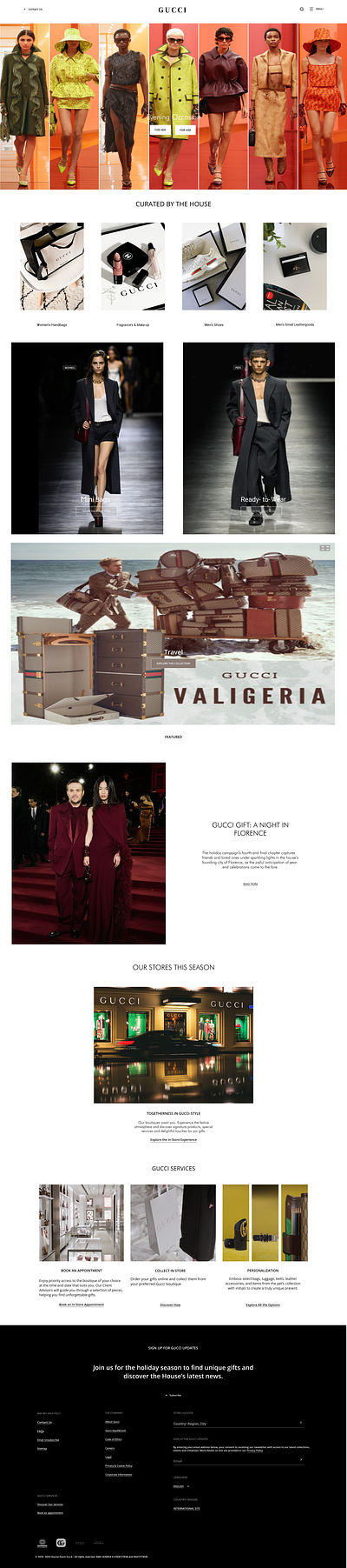 Responsive Design of GUCCI branding figma gucci luxury product page responsive design ui ux