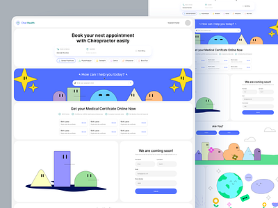 Chat Health: Landing page UI/UX Design 2d 2d art design alif app box design desktop health home page landing page landingpages modern site ui ui design ui ux design ux web web design website