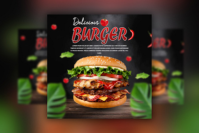 Delicious Burger delicious burger designb graphics design product design social media pos