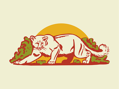 Red panther 1 animal brewery brewing green illustration mississippi panther red south yellow