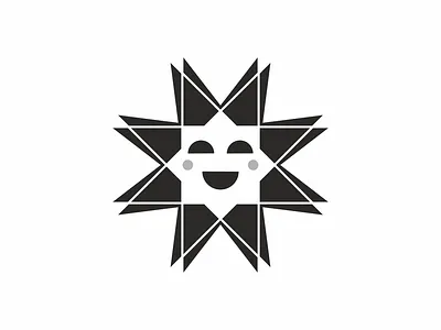 Sun branding design flat graphic design icon illustration logo minimal vector