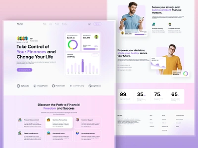 SaaS - Fintech Landing Page animation banking creditcard finance financial firqah firqah lab homepage investment landing page online payment payment product saas website ui ux web web 3 web design website