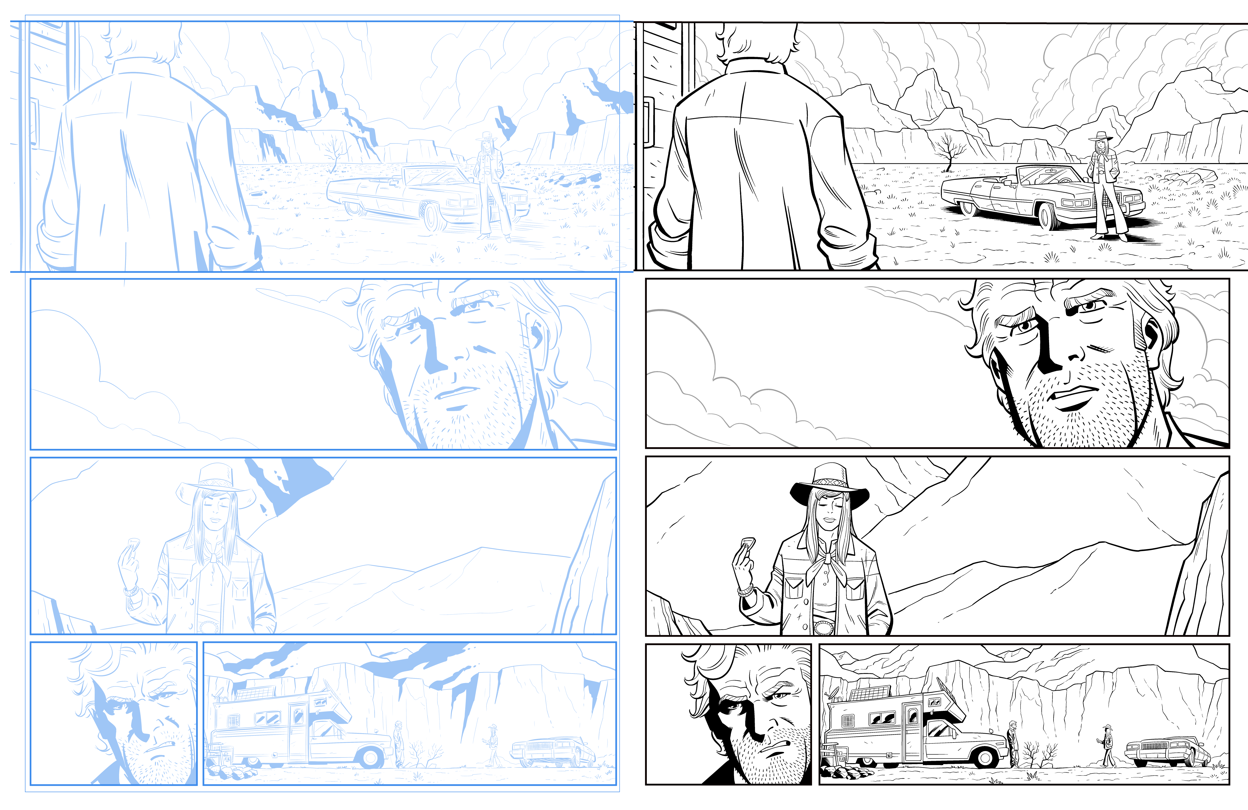 Example of Comic Book Inking